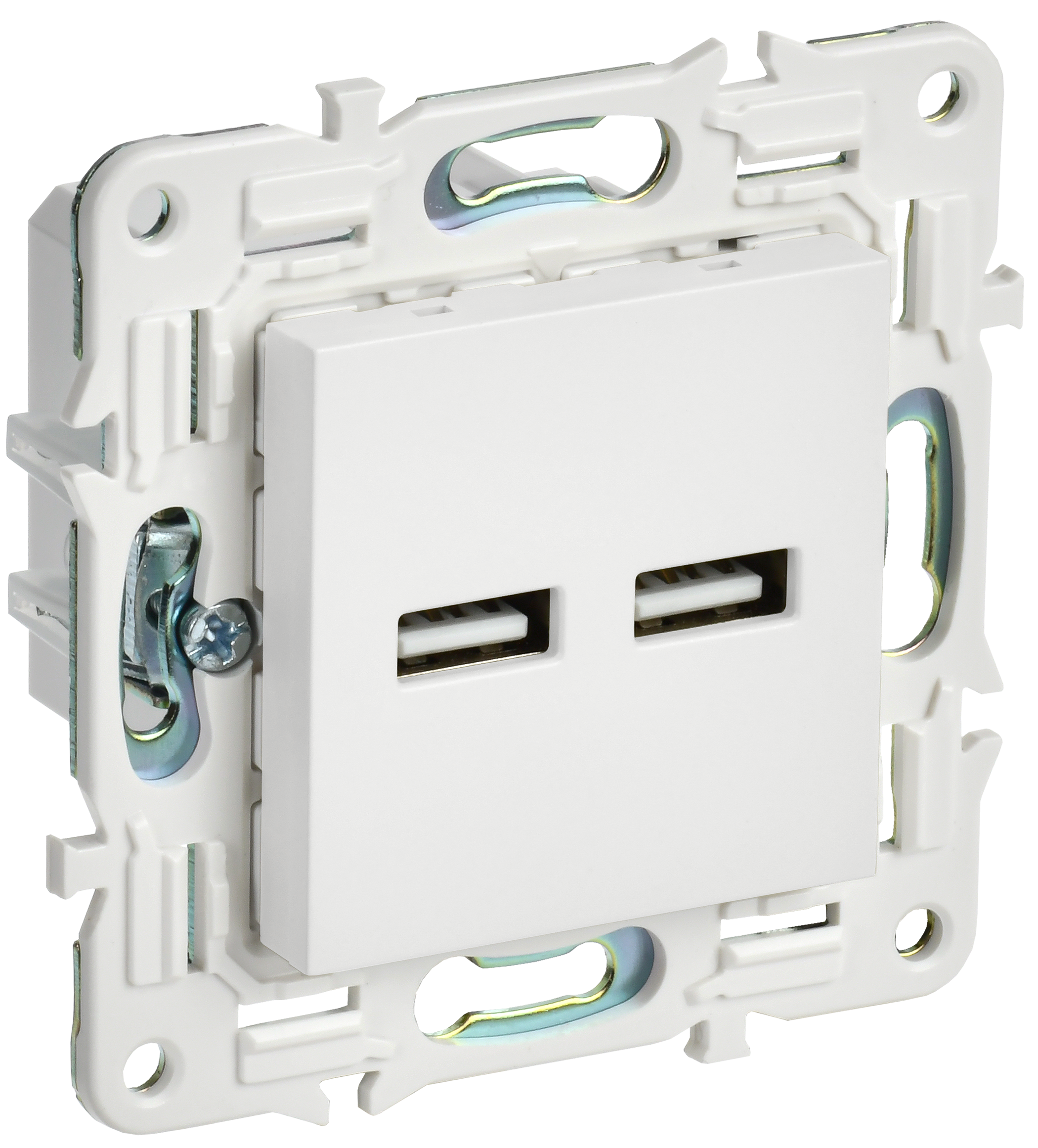 SKANDY Розетка USB A+A 3,1А SK-R15W арк. бел. IEK, SK-U21-D31-K01