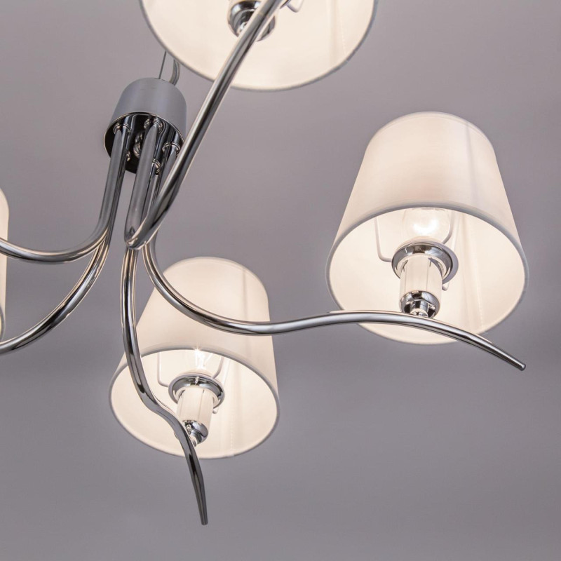 Подвесная люстра Citilux Эмма CL439151, диаметр 58 см, хром