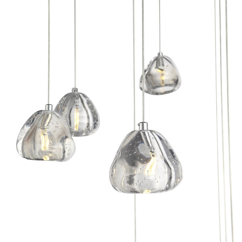 Каскадная люстра 80*200 см, LED, 3W,  3000К, ST-Luce WATERFALL SL6017.101.13 хром