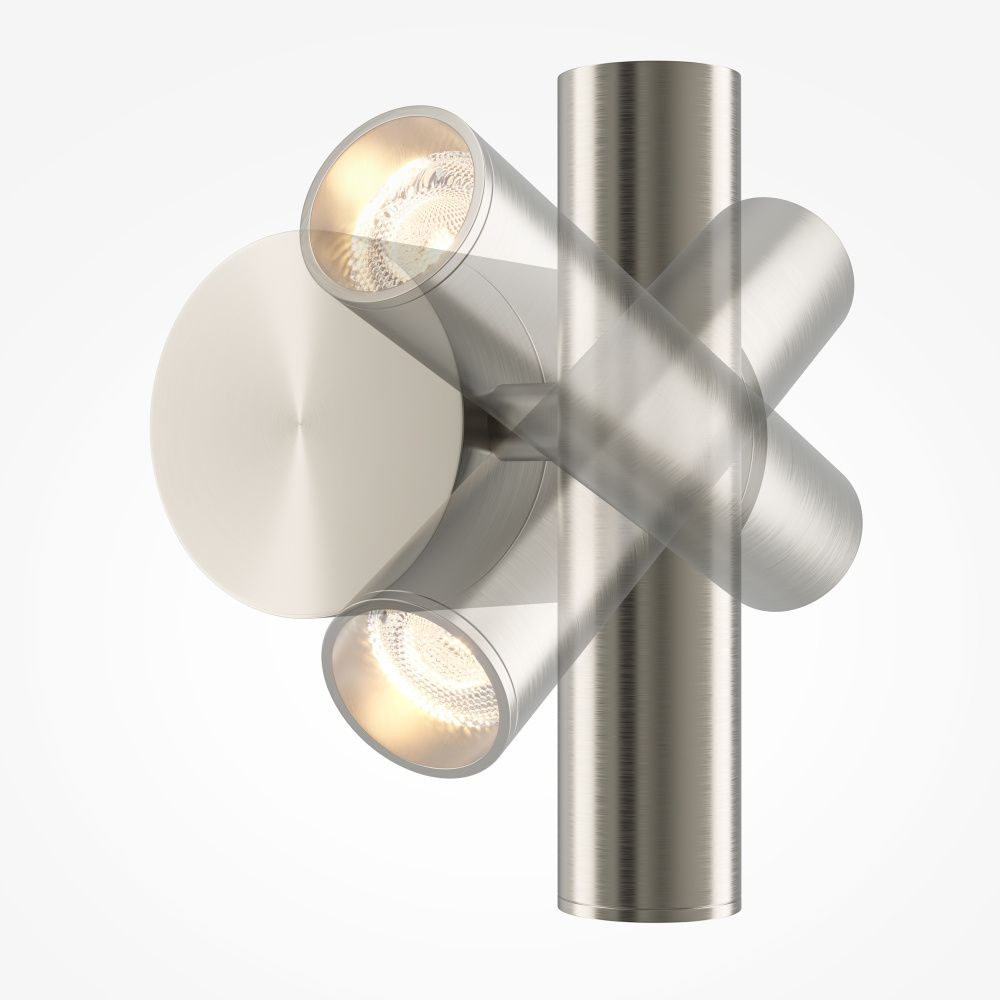 Бра 8,8*10,3*-12 см, *LED*3W, 3000K, Maytoni Utility MOD433WL-L3N3K1, Никель