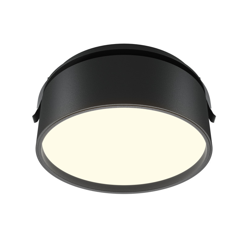 Встраиваемый светильник 12*12*6,6 см, LED, 18W, 3000К, Maytoni Technical ONDA DL024-18W3K-B черный