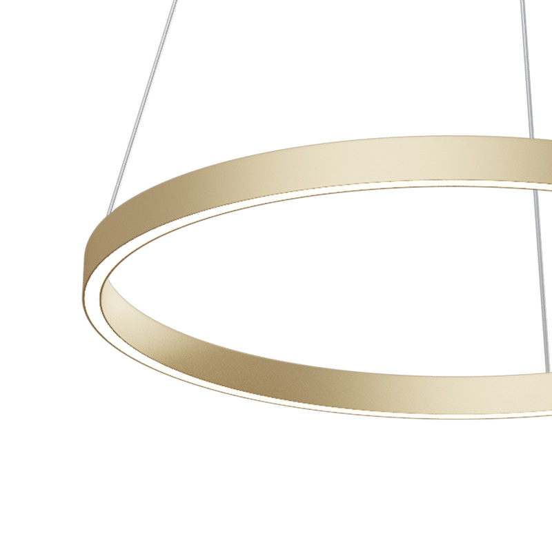 Подвесной светильник 60*127,5 см, LED, 36W, 2600К-3500К, Maytoni Rim MOD058PL-L32BSK латунный