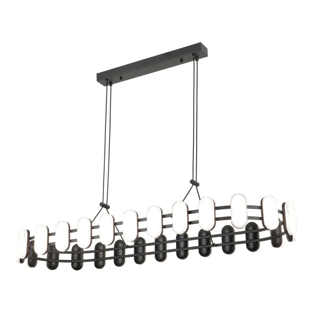 Подвесная люстра 110 см, 50W, 4000K, Lussole LSP-7497, черный