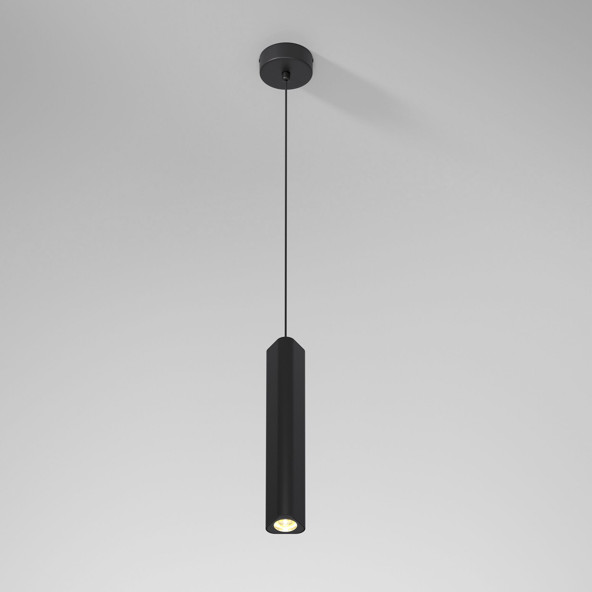 Светильник подвесной светодиодный Trio 52 мм, 12W, 3000K, Elektrostandard 50310 LED, черный 