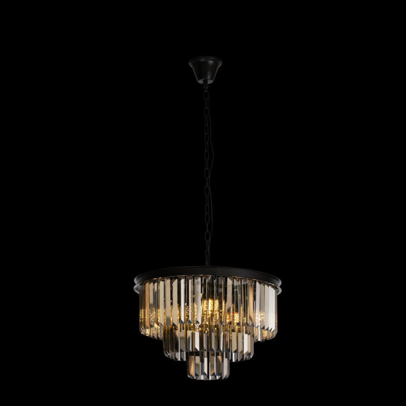 Подвесная люстра Loft IT Prism 10018/500C, диаметр 50 см, черный