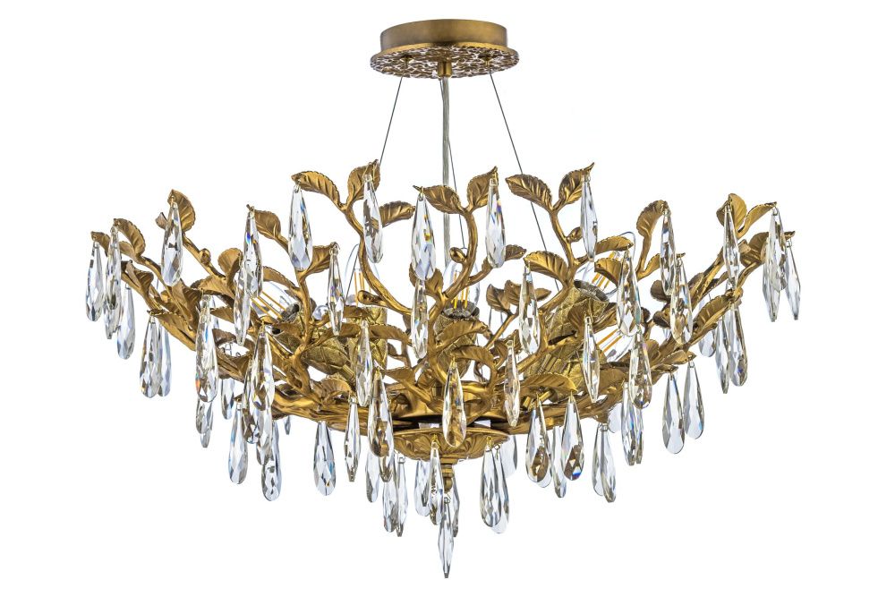Люстра подвесная *60*43 см, 8*E14*40W, Dio D`arte Acerra Acerra E 1.5.60.100 G, золото