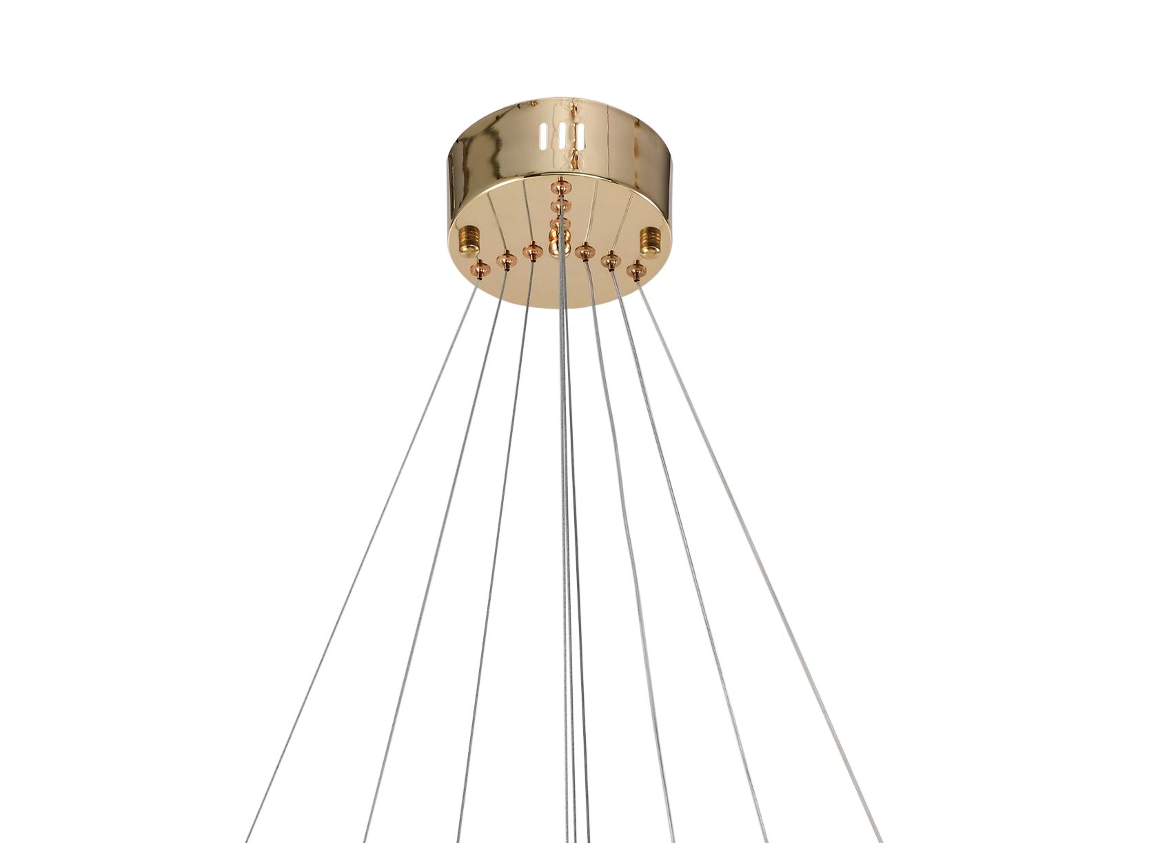 Светильник подвесной 20*20 см, LED 171W 4000K золото Zortes Auralia ZRS.57790.171