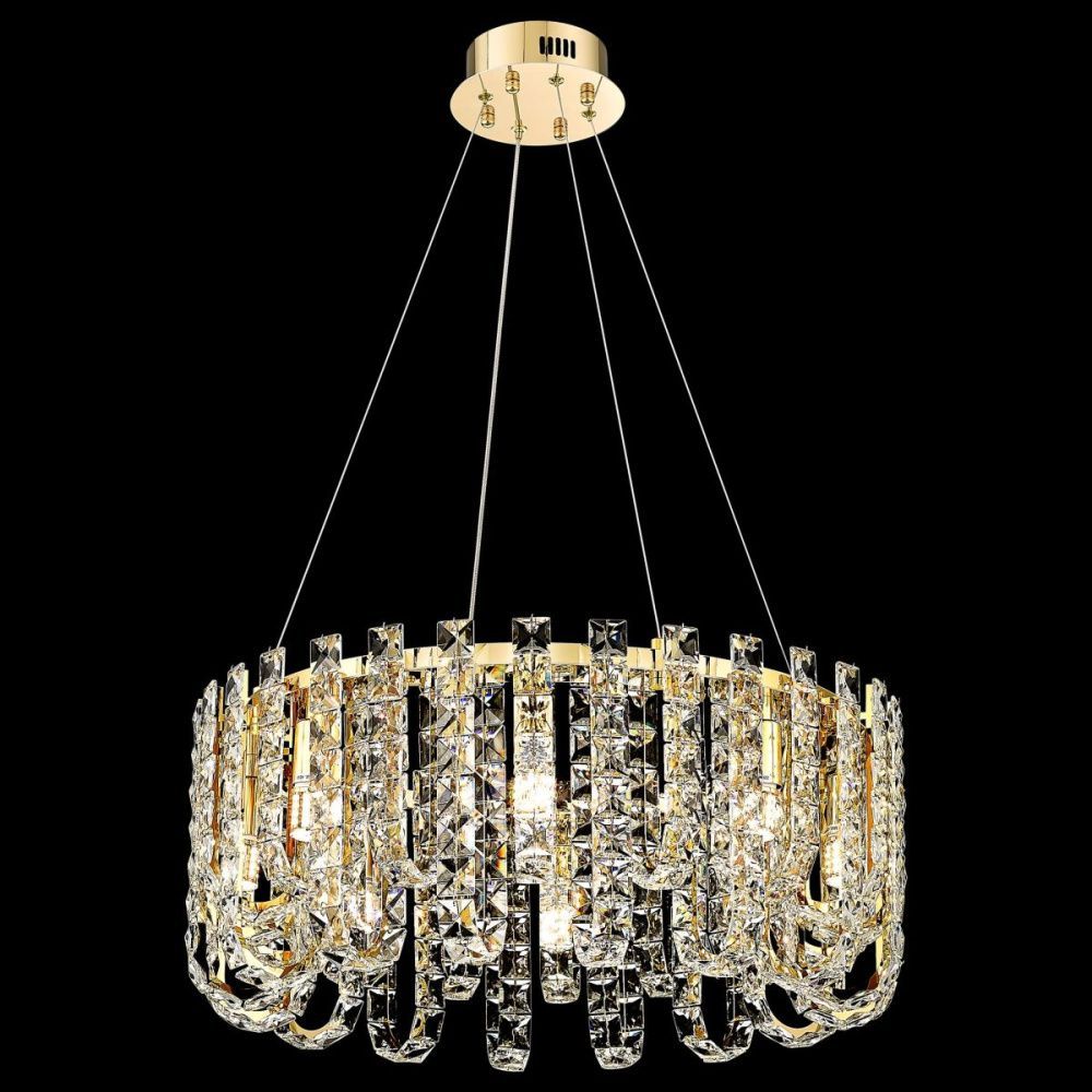 Подвесная люстра 60 см, Wertmark Cheryl WE101.08.303, золото