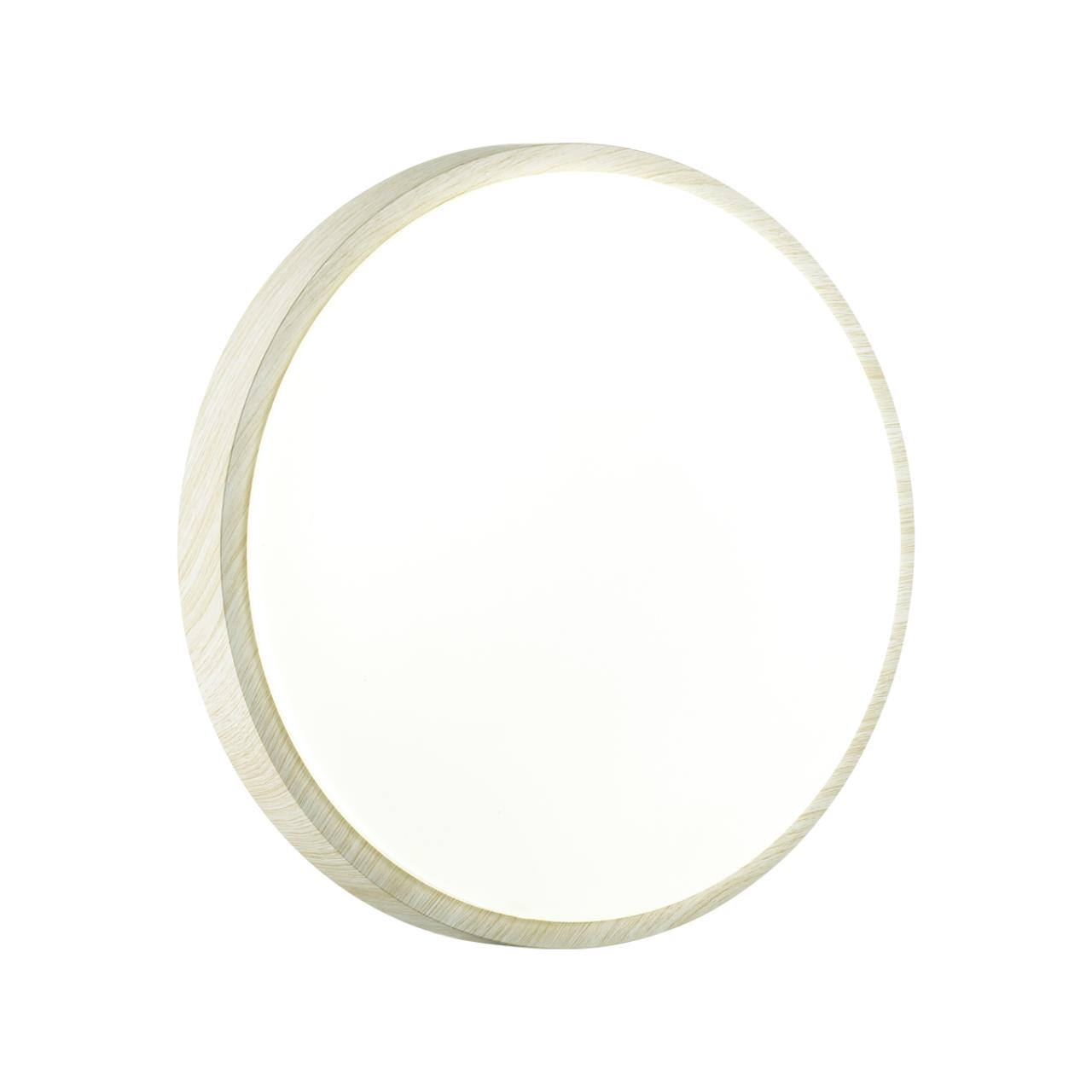 Cветильник 28*6,5 см, LED 18W, 4000 К, IP43, белый/беленый под дерево, пластик Sonex Losta, 7628/AL