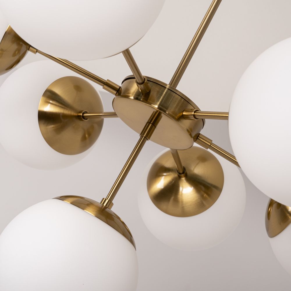 Подвесной светильник Copper Light Chandelier 7 80*80*48 см, 7*E14*40W, ImperiumLoft 40.1492, Золотистый