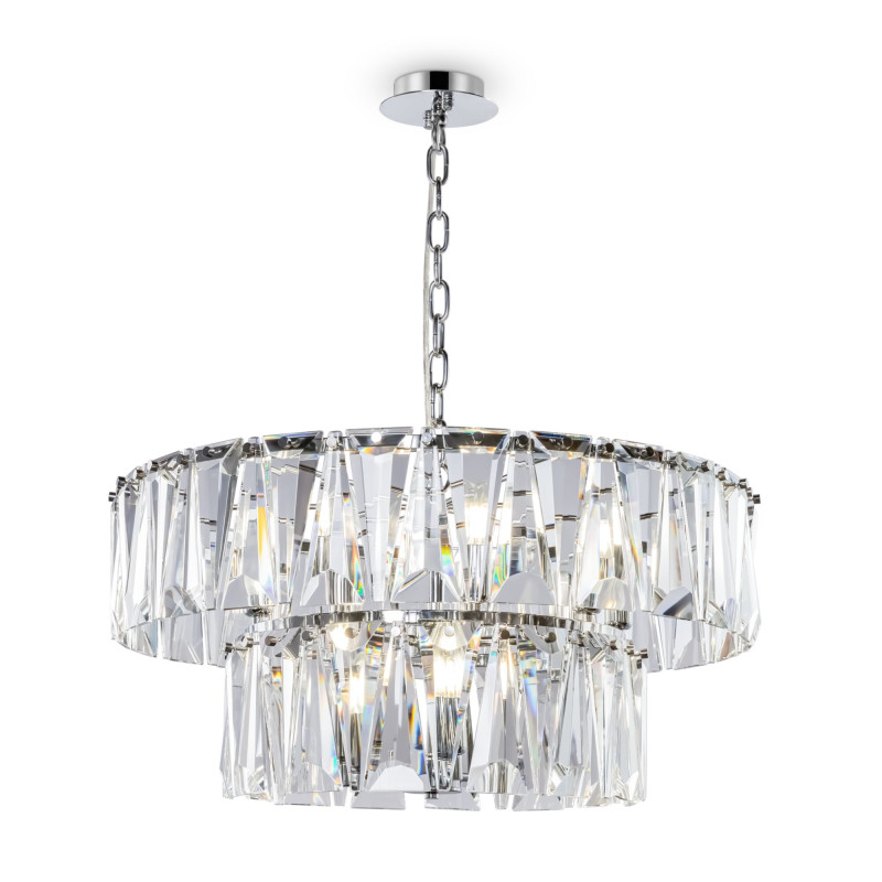 Подвесная люстра Maytoni Puntes MOD043PL-12CH, диаметр 68 см, хром