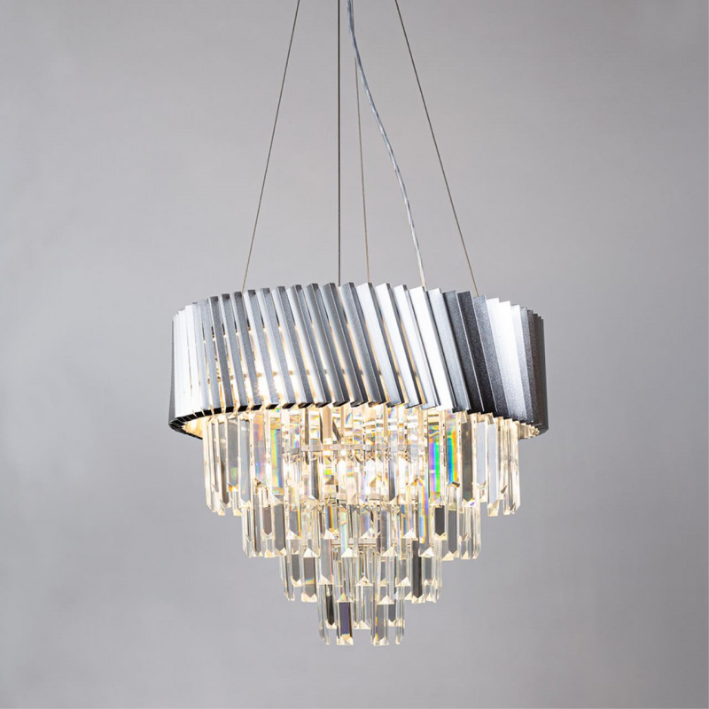 Светильник 50 см, Arte Lamp MUSCIDA A1004SP-8SI, серебро