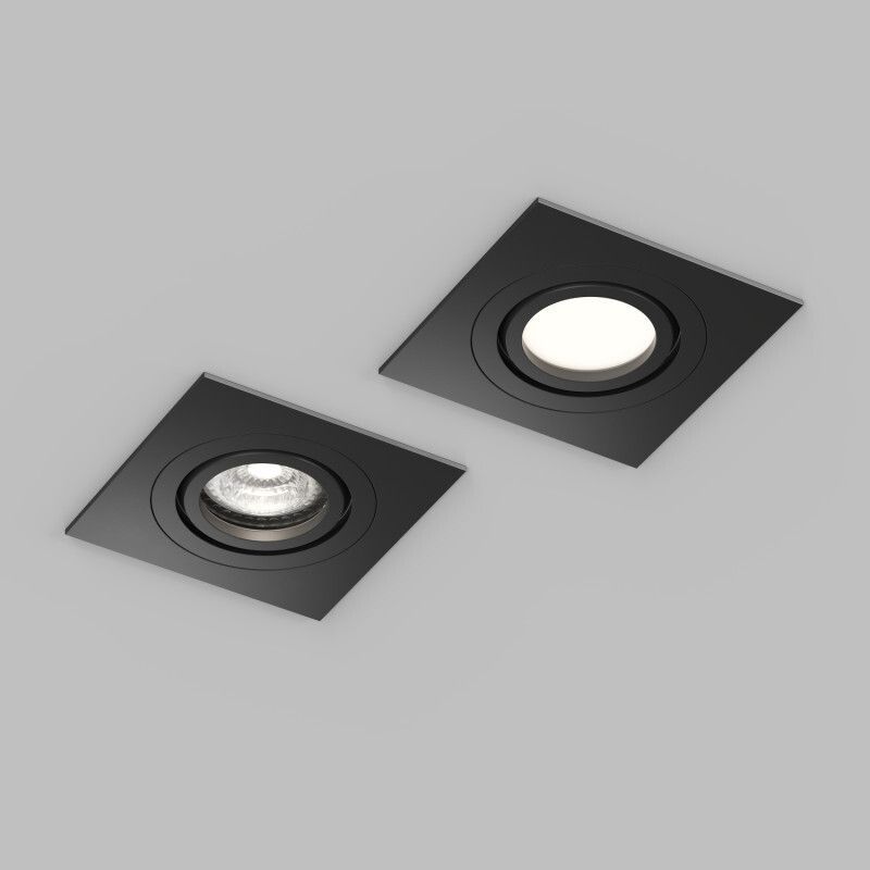 Точечный светильник влагозащищенный 9.2 см, GU10, Denkirs Hydro DK2111-BK, черный