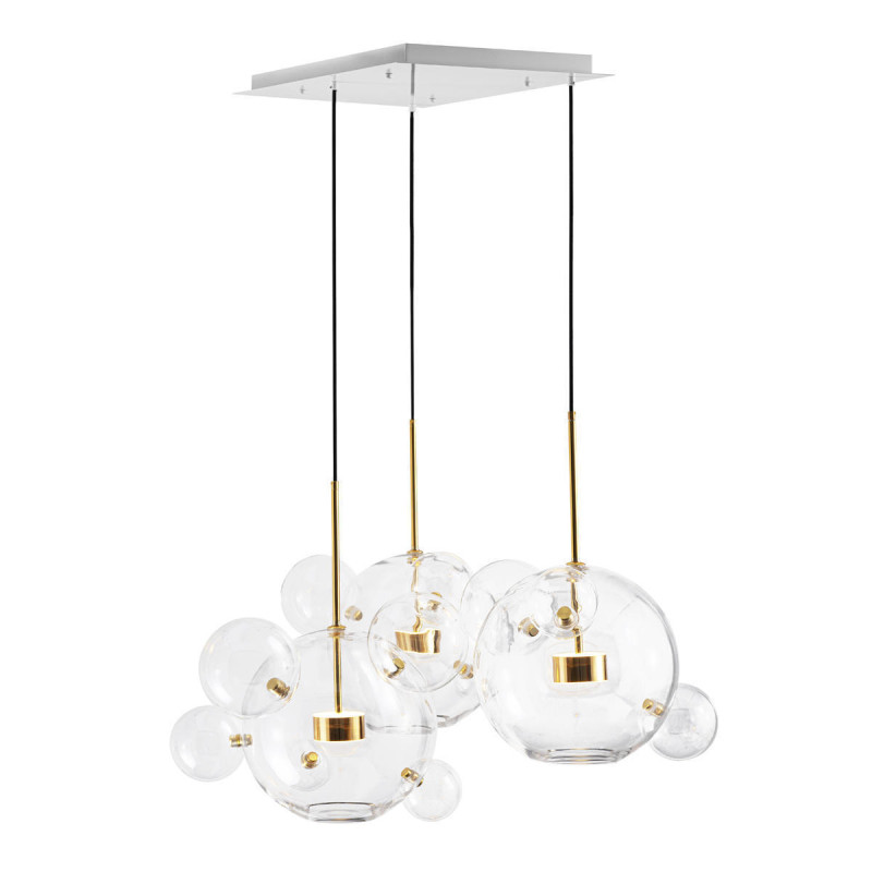  Подвесной светильник 120*46 см, 30W, 2100K LOFT IT Bolle 2027-D3 белый, золото