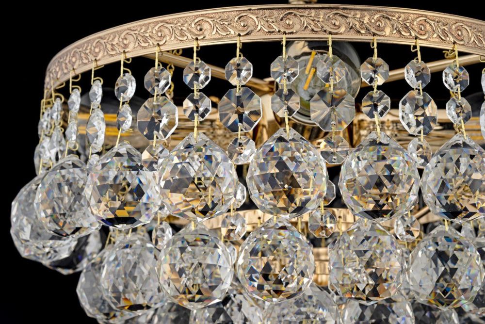 Люстра потолочная *30*32 см, 4*E27*60W, Arti Lampadari Castellana Gold Castellana E 1.3.30.501 G, Золото