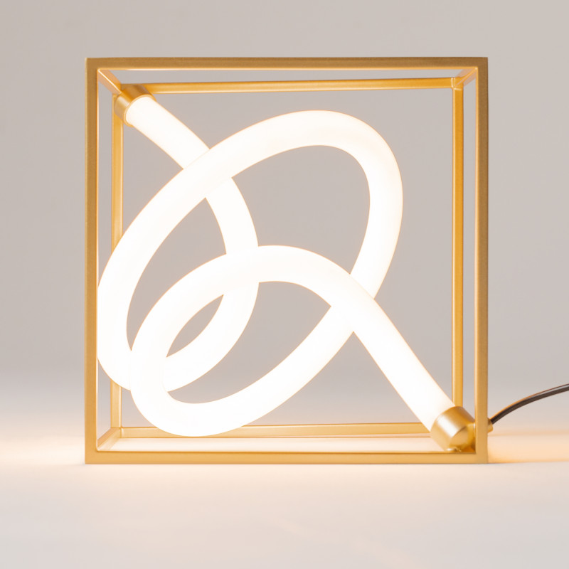 Настольная лампа 20*20*20 см, LED, 3000К, Maytoni Membrane MOD345TL-L11BS3K латунный