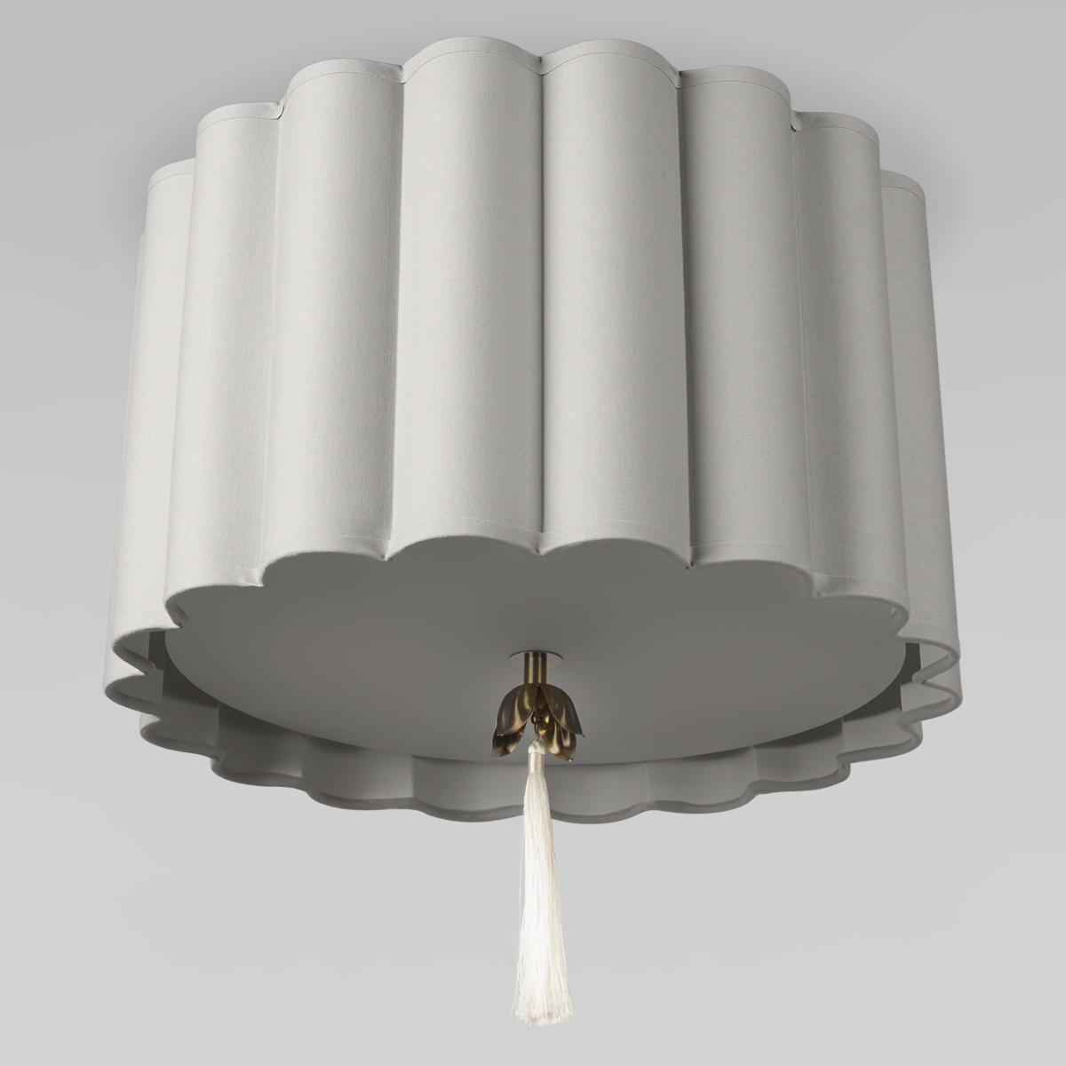 Потолочный светильник 47*46 см, 3*E14 LOFT IT Mellow 10306 Grey linen латунь