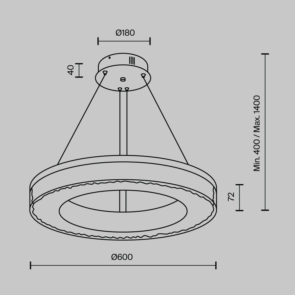 Подвесной светильник MODESTYLE MS.9020.600 CR