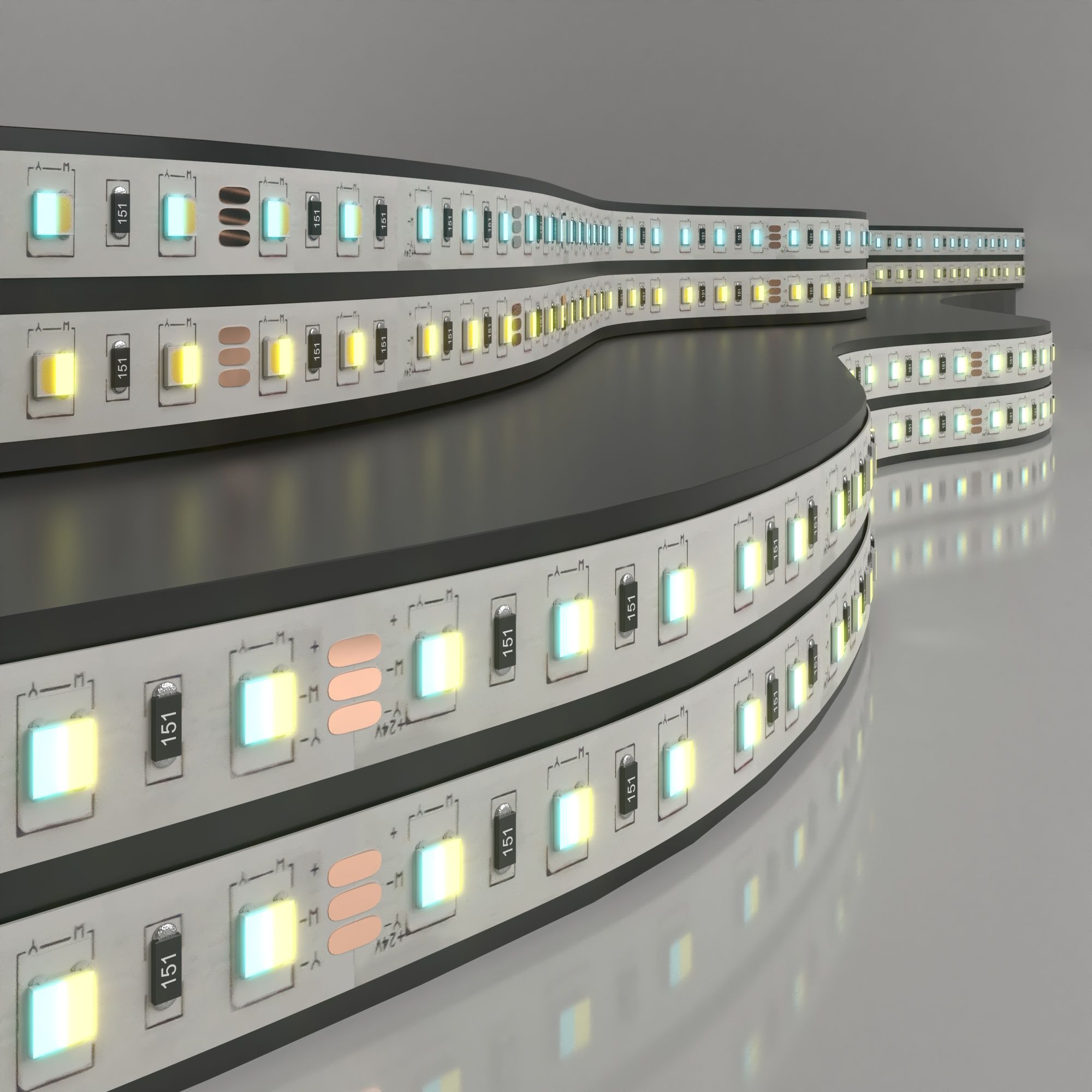 Светодиодная лента Лента светодиодная 24V 10W 60LED 5050 IP20 MIX теплый белый/холодный белый, 5м Elektrostandard