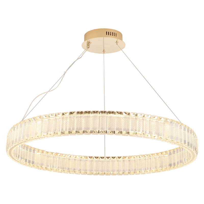 Светильник 70 см, 70W, 3000K, Crystal Lux MUSIKA SP70W LED GOLD, золото