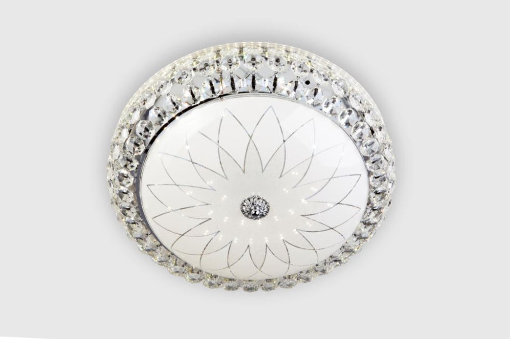 Потолочный светильник 30 см, 30W, 3300-5000K, LED4U 1113/300 CR, хром