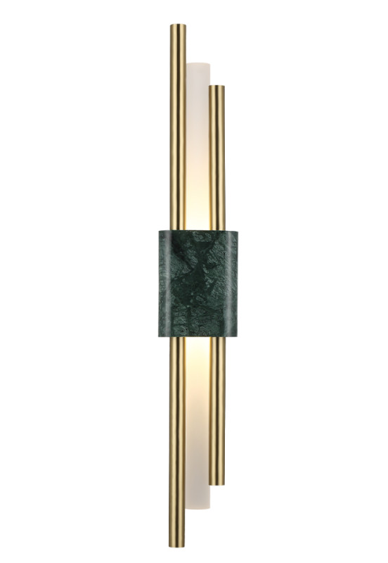 Бра 59 см, 6W, 3000K Crystal Lux CARTA AP6W LED GREEN/BRASS Зеленый /латунь