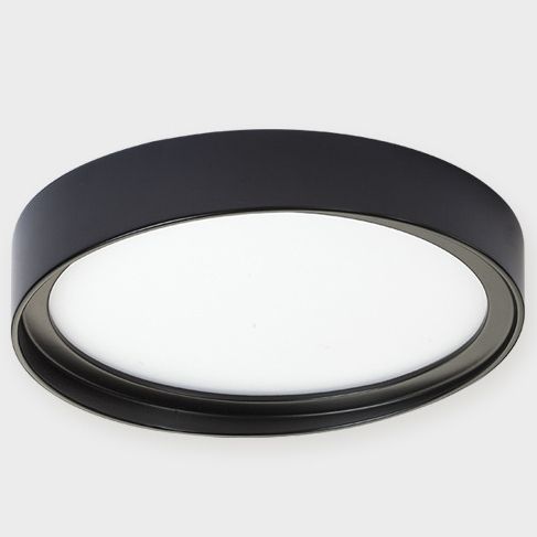 Светильник потолочный ITALLINE 10040 black, чёрный, диаметр 25 см, LED 14W