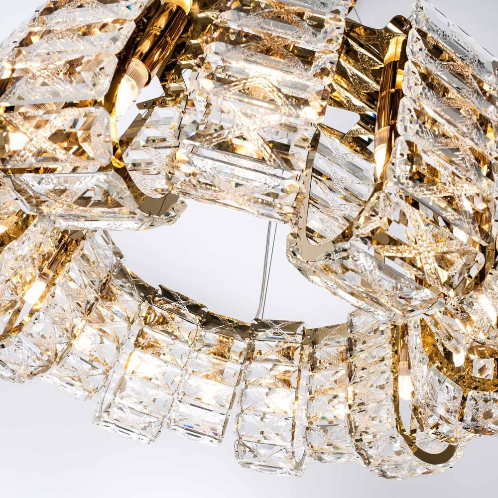 Подвесная люстра 60*50/120 см, 16*G9 MODELUX ML.755.16 GD золотор