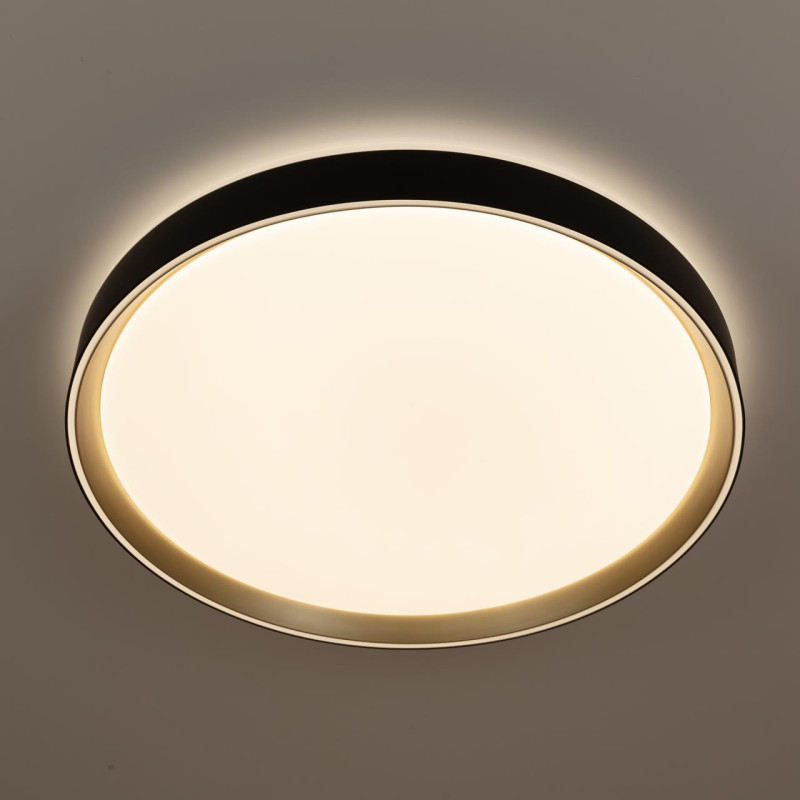 Светильник 50 см, 68W, 3000-5000K с пультом Citilux CL751451G BOSS Черный+Золото LED