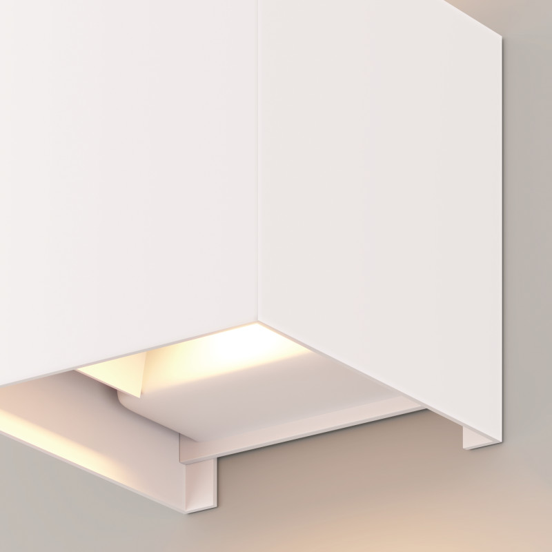 Уличный настенный светильник 10 см Maytoni Fulton O572WL-L6W, белый/матовый