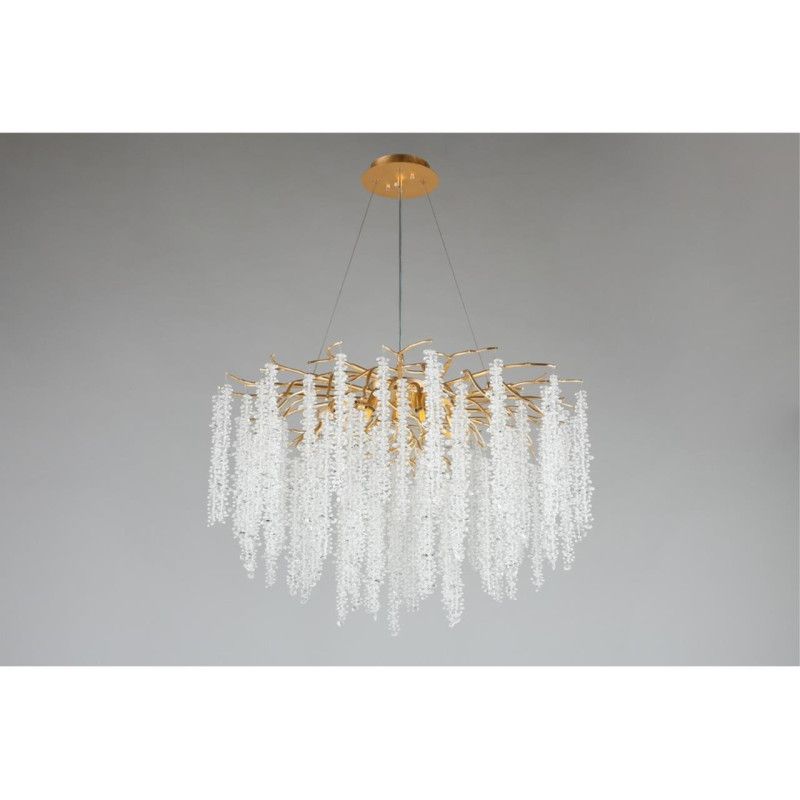 Подвесная люстра 80*80-180 см, 13*G9, 5W, Aployt PAULINA APL.848.03.13, золотой