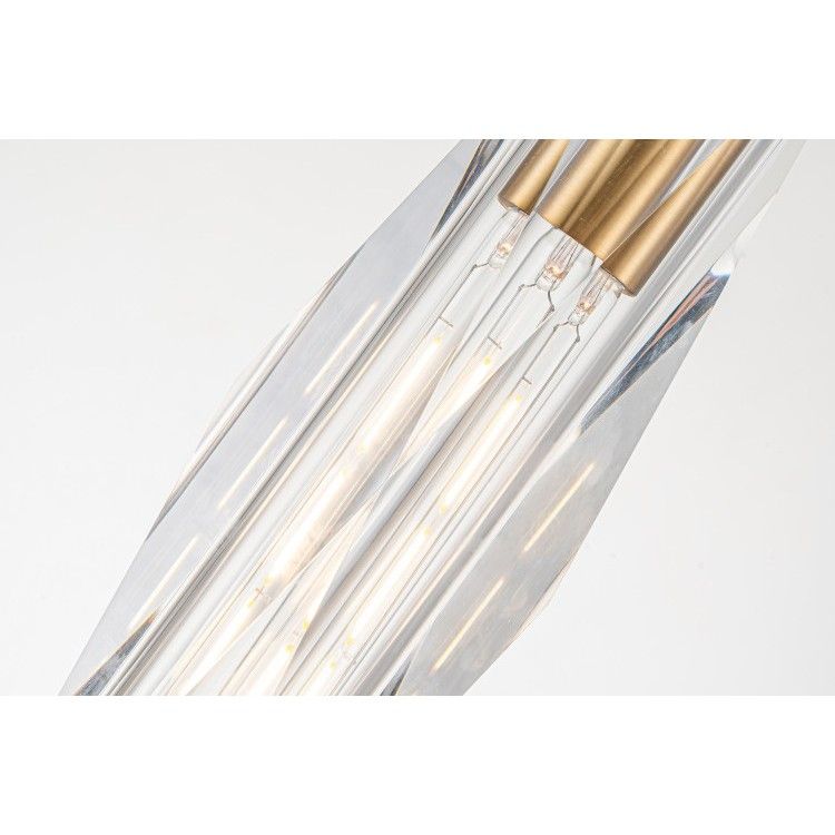 Подвесной светильник 6-130 см, 1*Е14*60W, K, Belfast Howard D3312-1 GL CL, Латунь