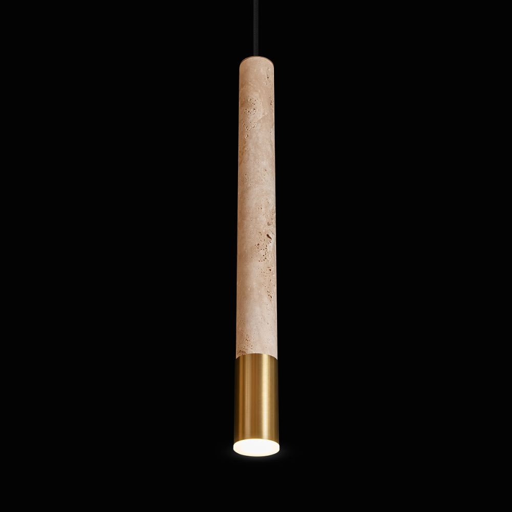 Подвесной светильник 4 см, Loft IT Everest 10583D Bronze, бронза-травертин