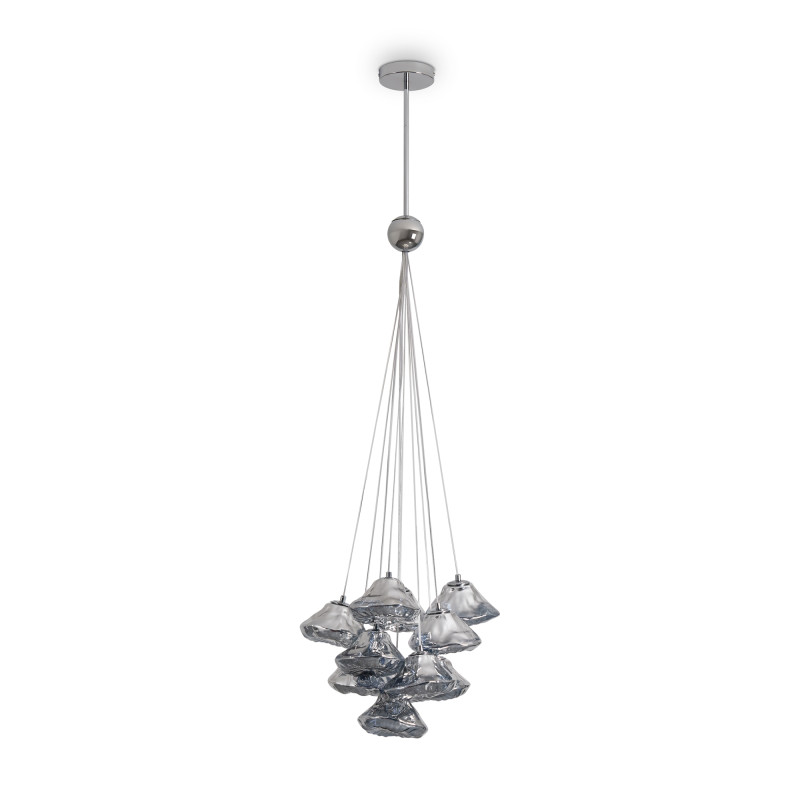 Подвесной светильник 35*135 см, 10*G9, 400W, Freya Eatery FR5488PL-10CH хром