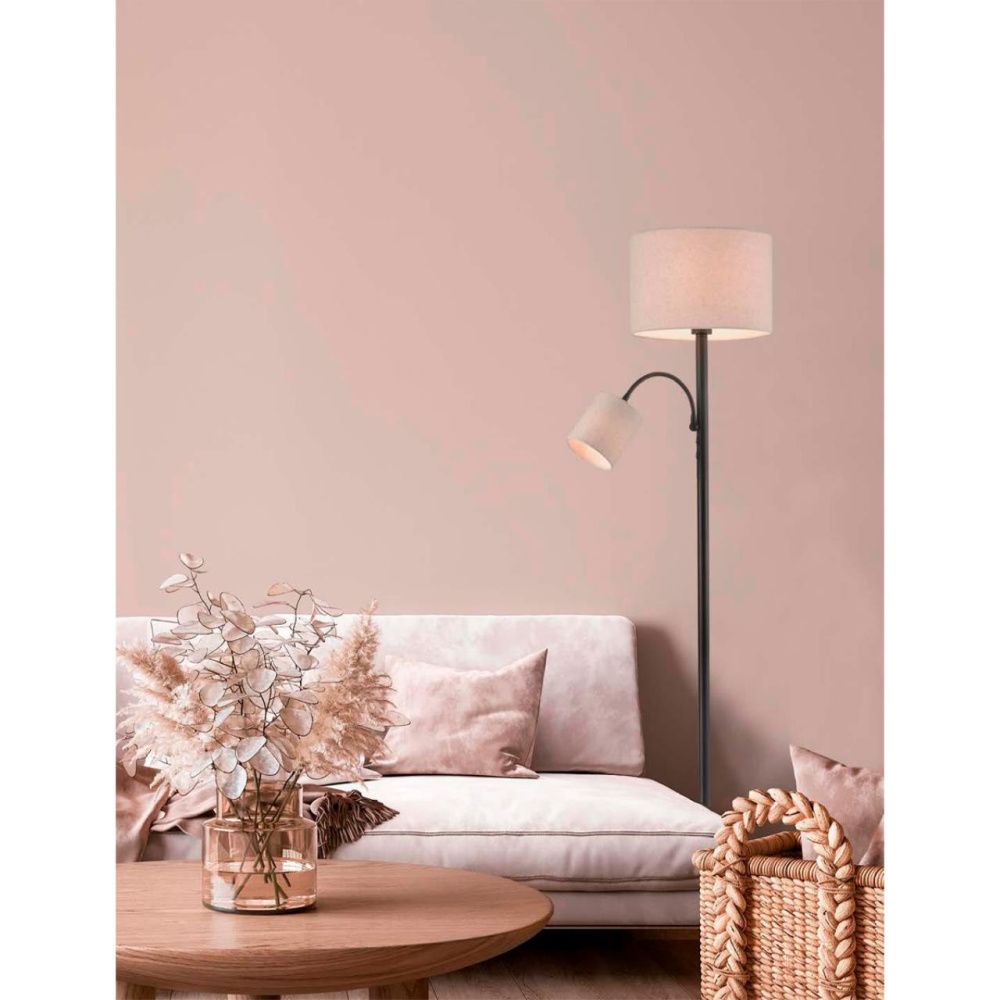 Торшер 53,5*30*161,8- см, 2*E27 + E14*60, 40W, Lumion Kaya LUM8042/2Y, черный