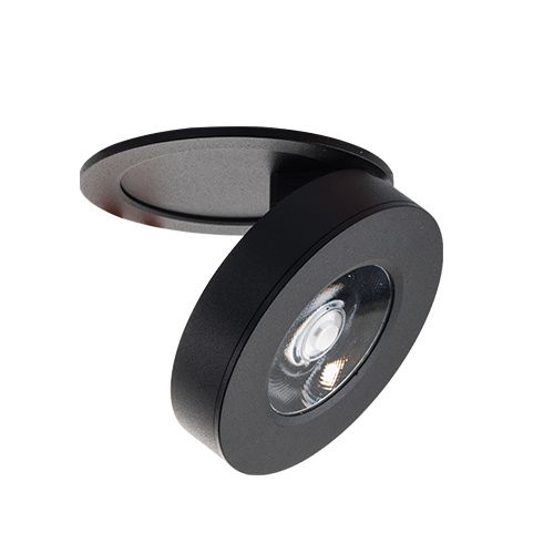 Встраиваемый светодиодный светильник Megalight M03-006 black, 7W LED, 3000K, черный