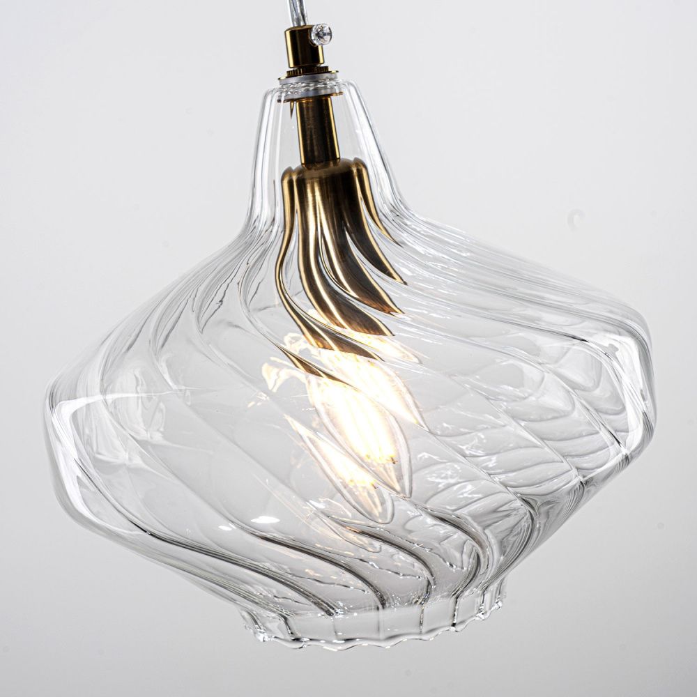 Подвесной светильник 20 см, MODEMODERN MD.1173.1 CL, латунь