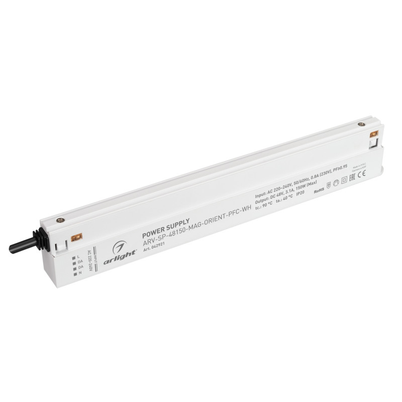 Блок питания для светодиодной ленты Arlight 042921 26,8*2,2*4,4 см.