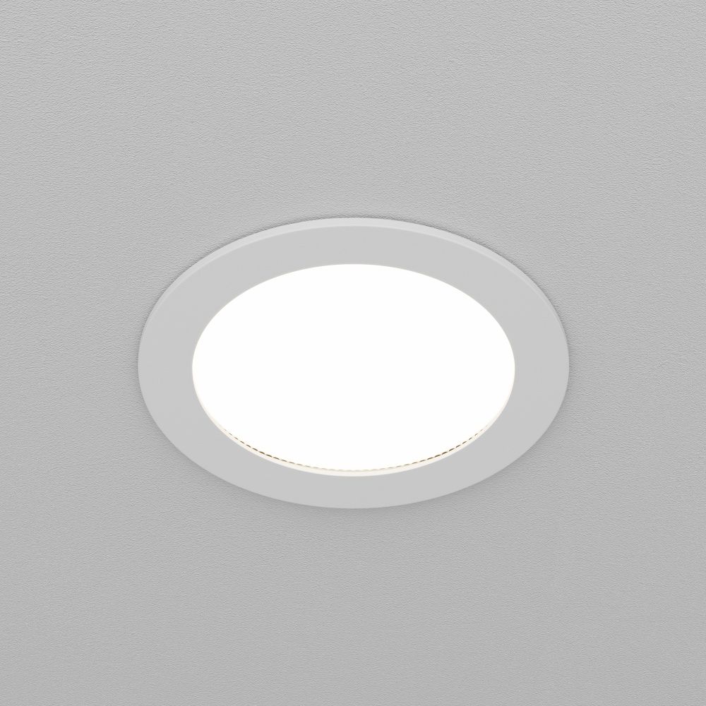 Встраиваемый светильник 10*5 см, вр 9 см, 1*GX53*12W, K, Maytoni Orb DL130-GX53-W, Белый