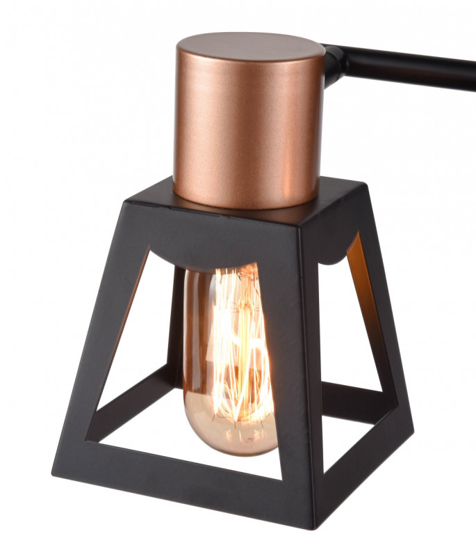 Спот 20*32*16 см, 2*E27 черный, медь Vele Luce Carisma VL6462W02