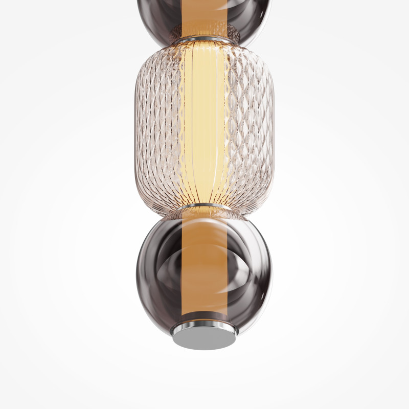 Подвесной светильник 12*12*339 см, LED, 16W, 3000К, Maytoni DROP MOD273PL-L16CH3K хром