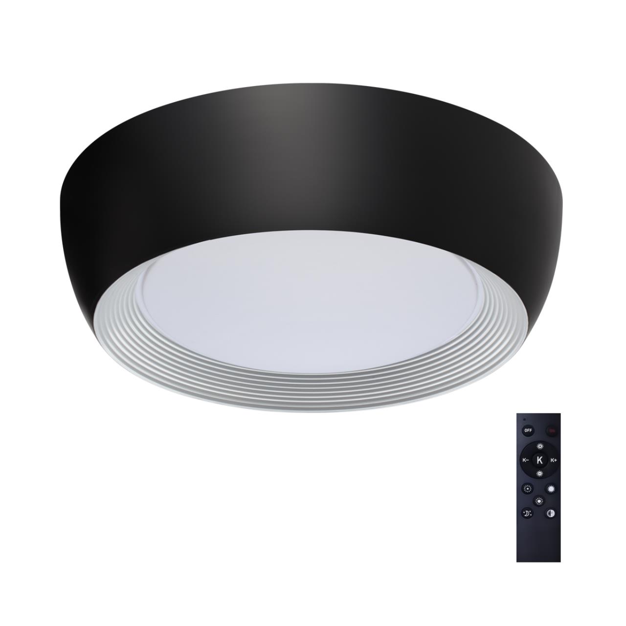 Потолочный светильник *50*12 см, LED 1*54W, 3000-4000-6500 К, Sonex Cronus 7716/54L, белый/черный