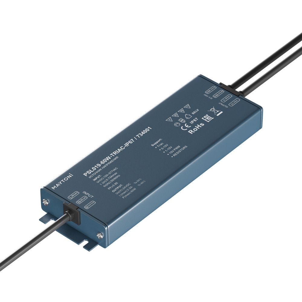Источник напряжения 24V PSL019-60W-TRIAC-IP67 Maytoni Lighting control  734001