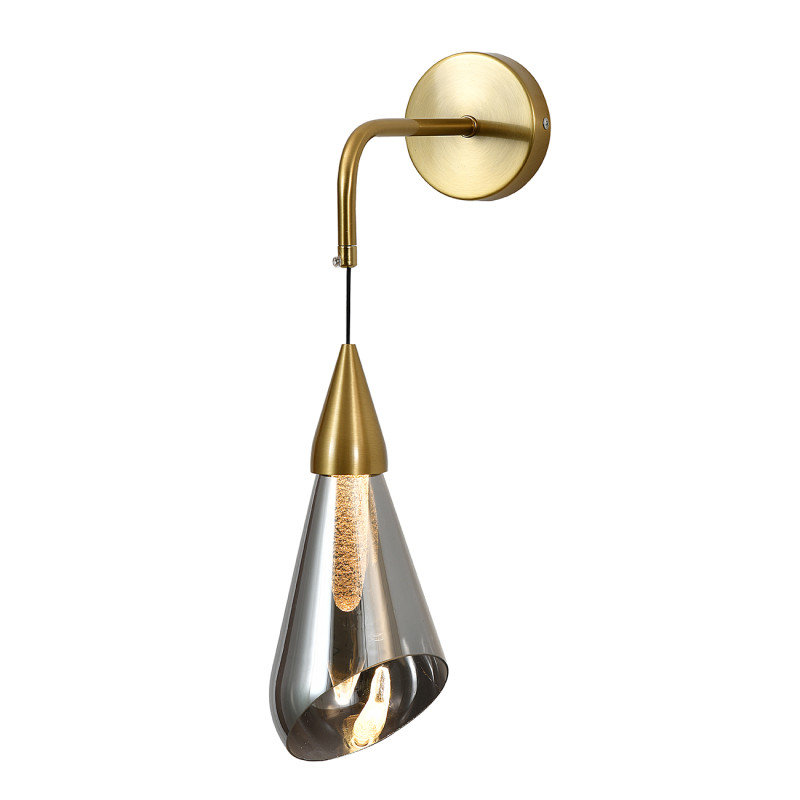 Бра 10,8*10,8*50 см, LED, 3W, 4000К, Indigo RIFLESSO V000109L золотой, 11049/1W Gold