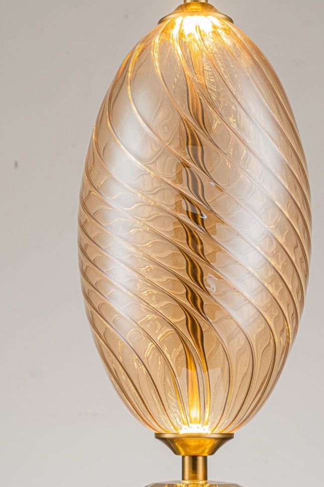 Подвесной светильник 15-118 см, 1*LED*4W, K, Belfast Herbison A1933-A-A3 CA GL, Черный