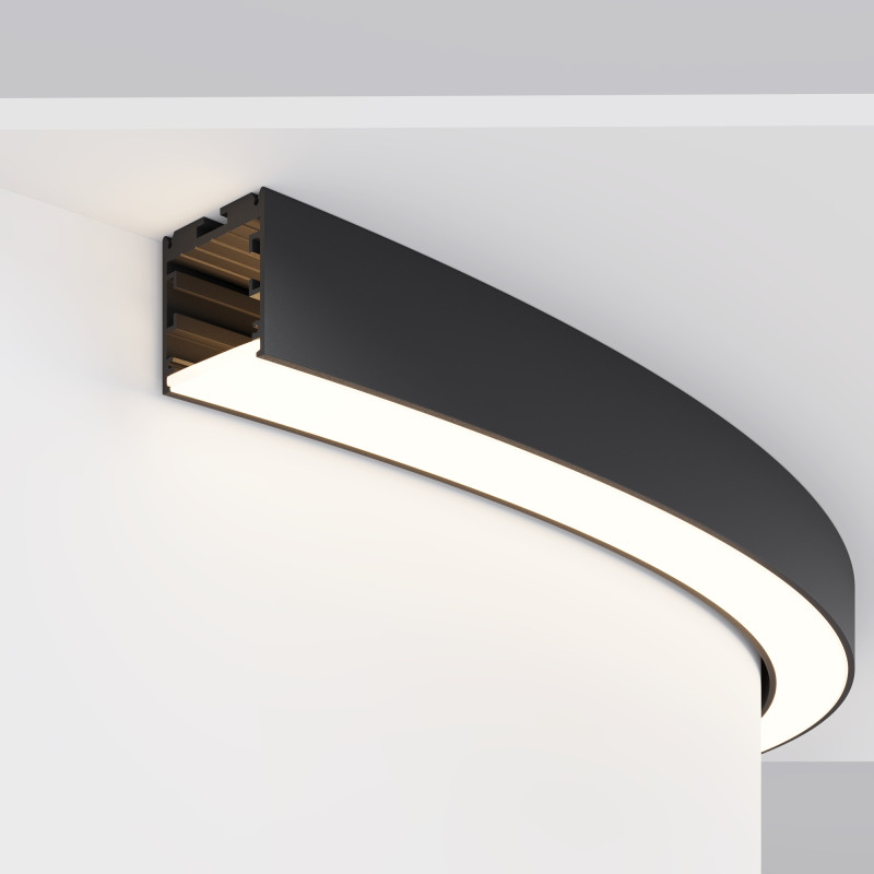 Радиусный профиль Maytoni Led strip ALM-3535R-B-D-90°-1.5M, черный