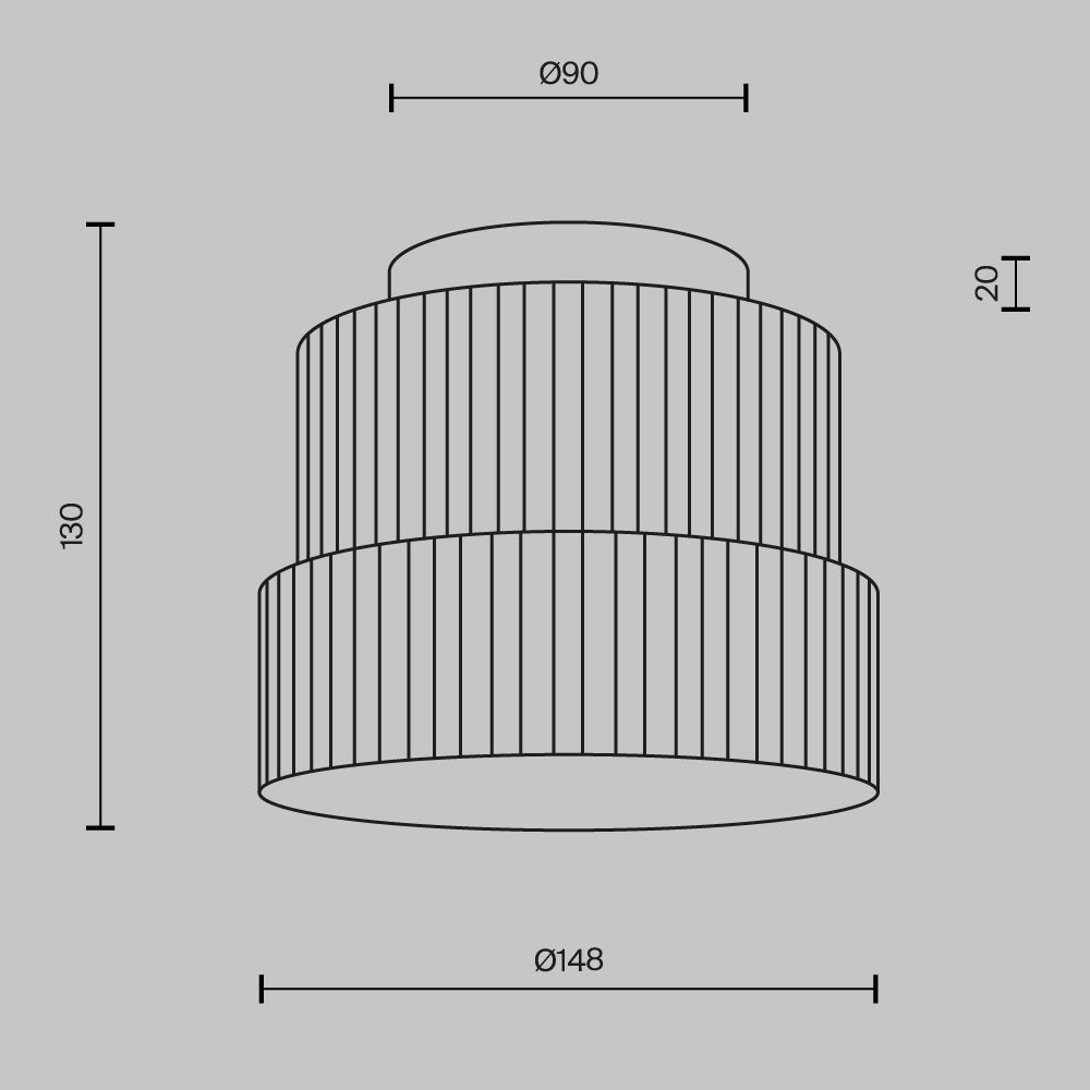 Светильник *14,8*-13 см, *LED*12W, 3000K, Maytoni Alba MOD518CL-L12W3K, Белый
