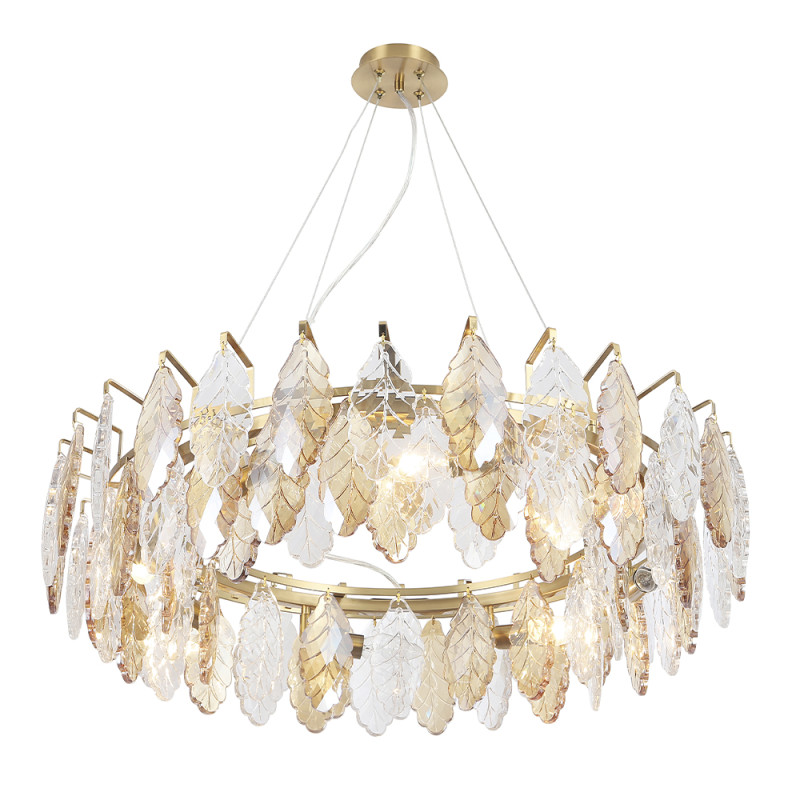 Светильник 80 см, Crystal Lux TREVI SP8 BRASS, латунь