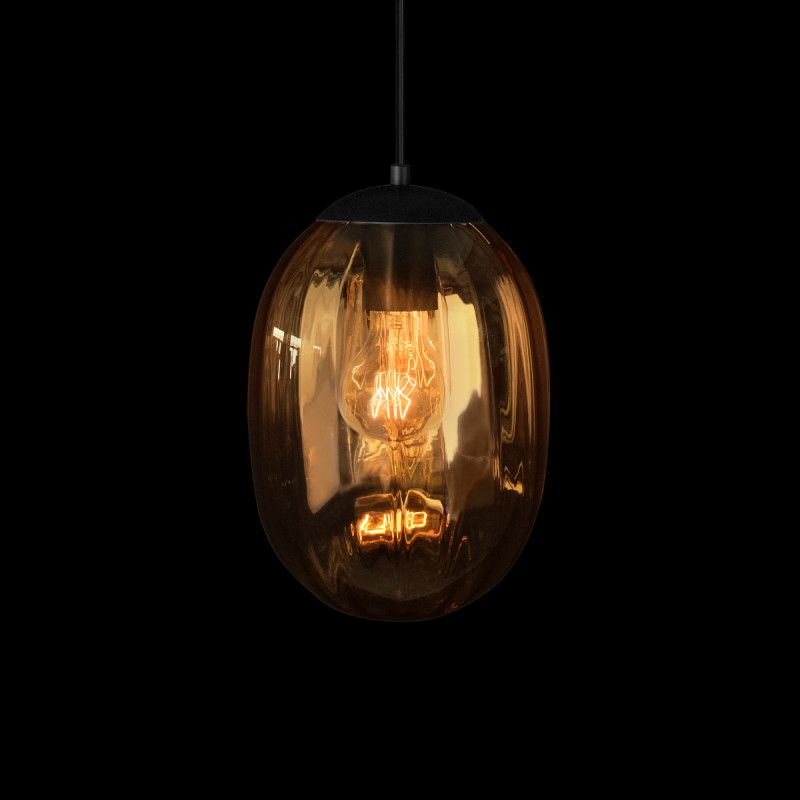 Подвесной светильник *18*-27,5 см, 1*E27*40W, LOFT IT Bubble 10427 Amber, черный