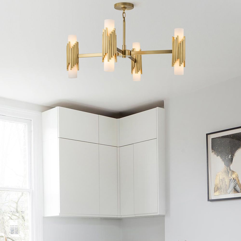 Люстра Elstead Lighting, Арт. MARVELE8-AB-OPAL